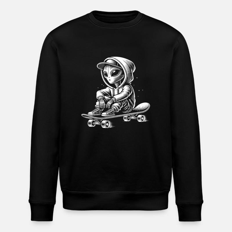 Skateboard - Sweat bio ROLLER Stanley/Stella Unisexe - noir