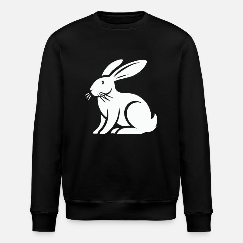 Rabbit Rabbit Animal - Stanley/Stella ROLLER Unisex Organic Sweatshirt - black