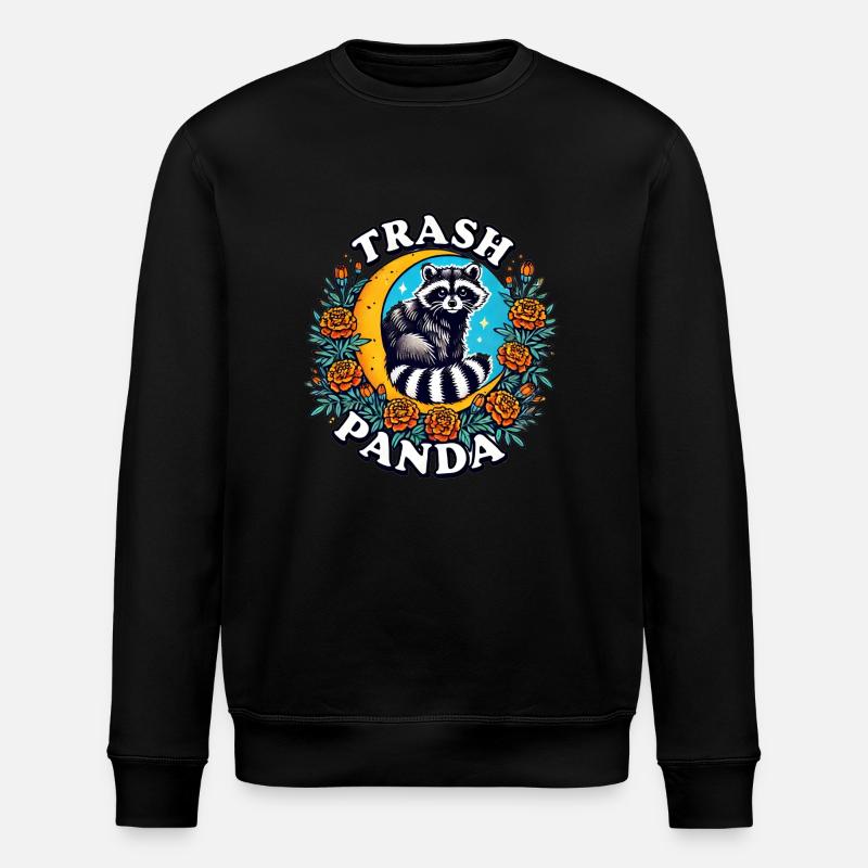 Trash Panda - Stanley/Stella Unisex Bio-Sweatshirt ROLLER - Schwarz