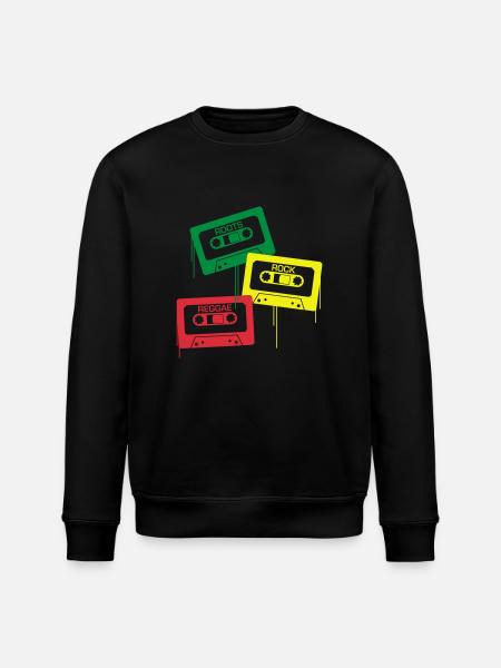 Roots, rock, reggae - Stanley/Stella ROLLER Unisex Organic Sweatshirt - black