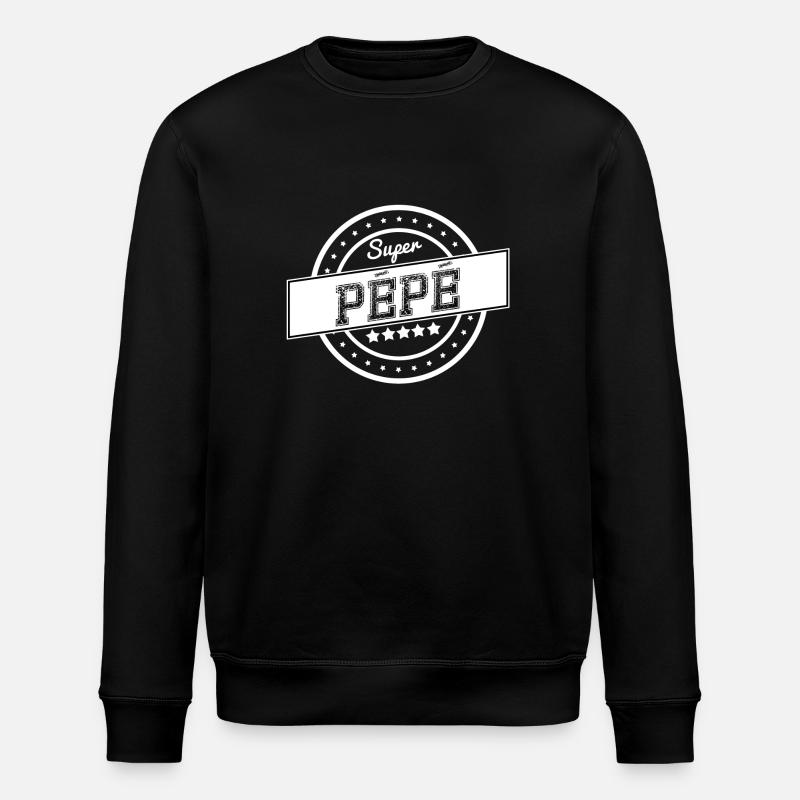Super pépé - blanc - Sweat bio ROLLER Stanley/Stella Unisexe - noir