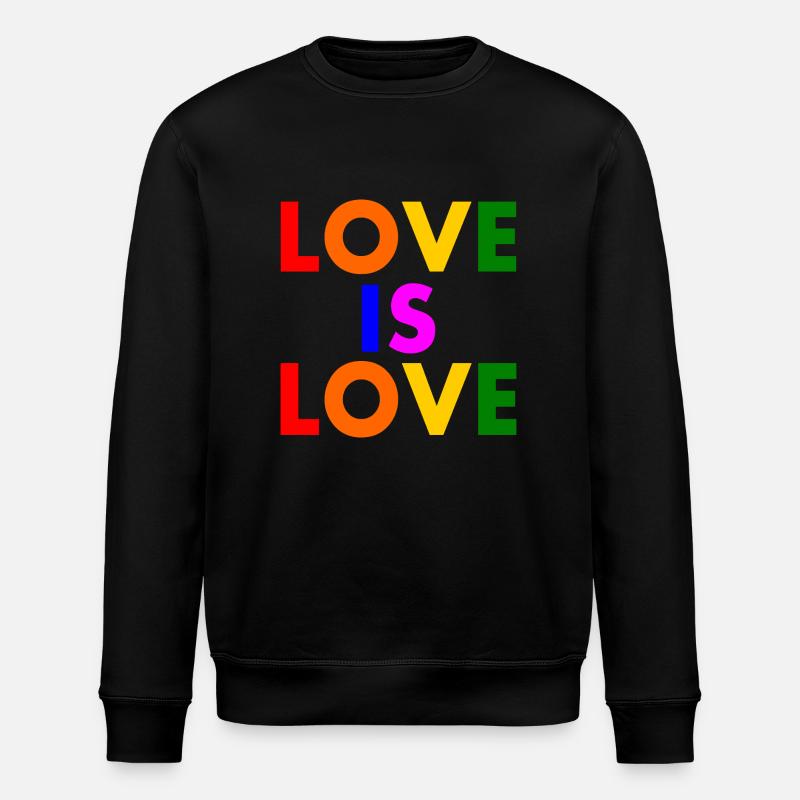 Love is love - Sweat bio ROLLER Stanley/Stella Unisexe - noir