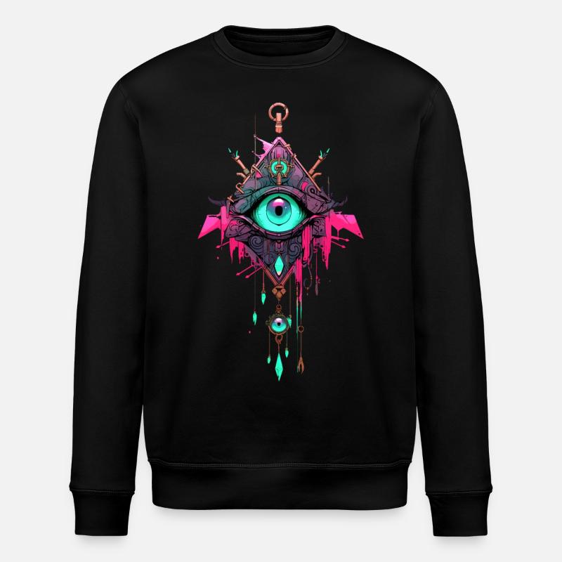 Traumfänger #3 - Stanley/Stella Unisex Bio-Sweatshirt ROLLER - Schwarz