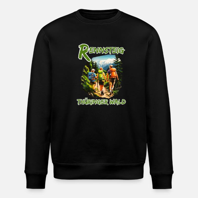 Rennsteig-Forêt de Thuringe-Thuringe - Sweat bio ROLLER Stanley/Stella Unisexe - noir