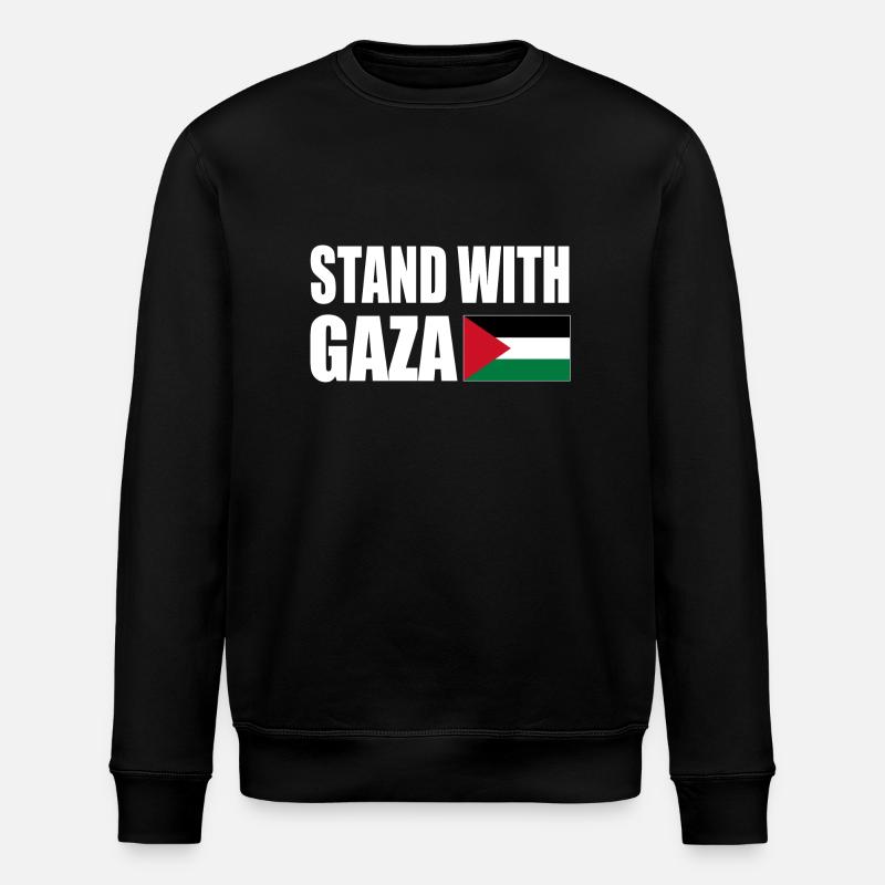 Stand with gaza - Sweat bio ROLLER Stanley/Stella Unisexe - noir