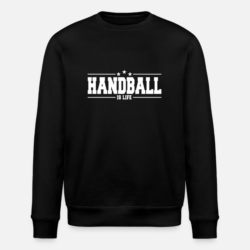 handball is life 1 - Stanley/Stella Unisex Bio-Sweatshirt ROLLER - Schwarz