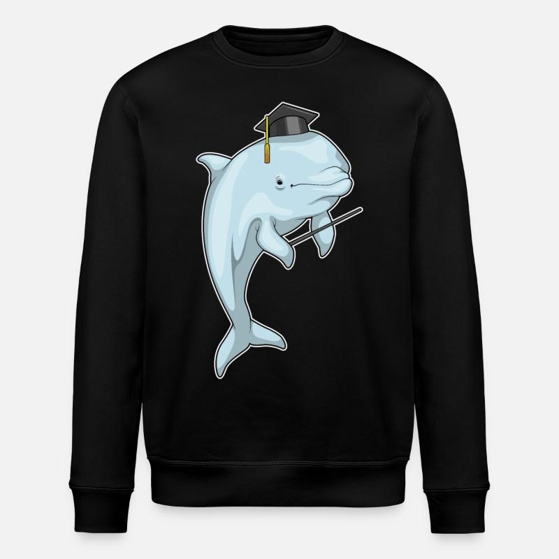Cylindre du professeur Delfin - Sweat bio ROLLER Stanley/Stella Unisexe - noir