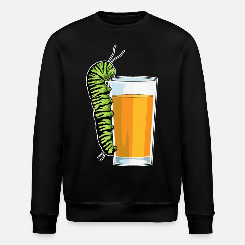 Caterpillar orange juice - Stanley/Stella ROLLER Unisex Organic Sweatshirt - black