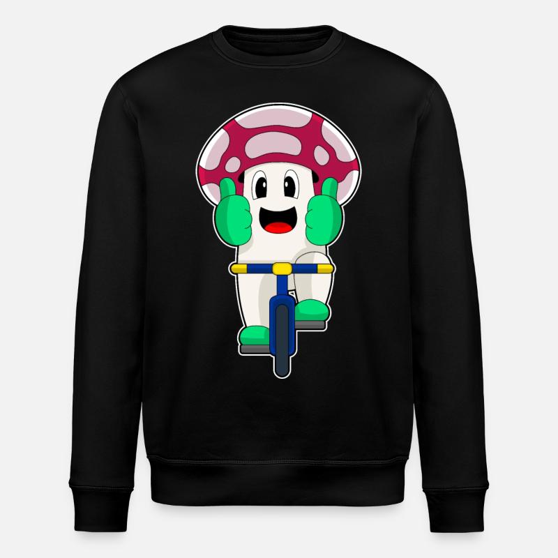 Vélo champignon - Sweat bio ROLLER Stanley/Stella Unisexe - noir