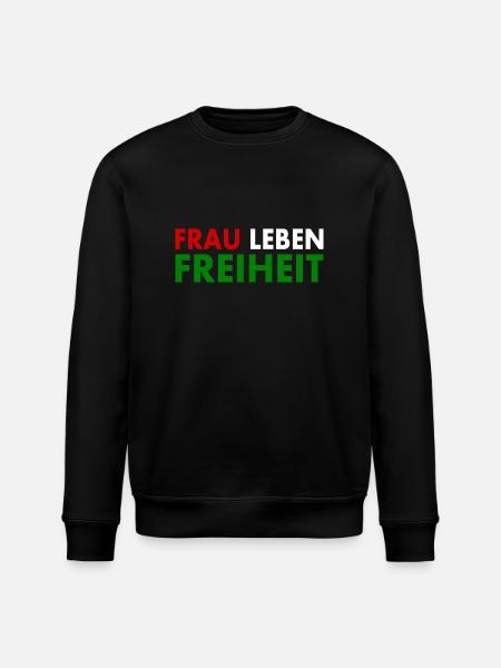 Frau leben freiheit - Stanley/Stella Unisex Bio-Sweatshirt ROLLER - Schwarz