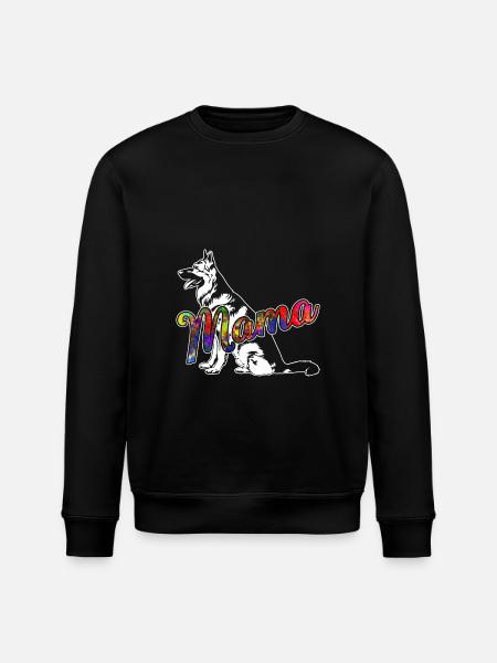 Belgian Malinois Mama - Stanley/Stella ROLLER Unisex Organic Sweatshirt - black