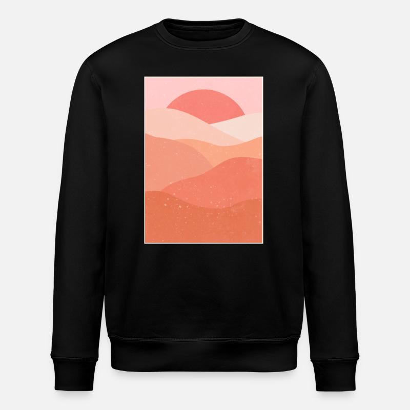 Mountain Aesthetic - Stanley/Stella ROLLER Unisex Organic Sweatshirt - black
