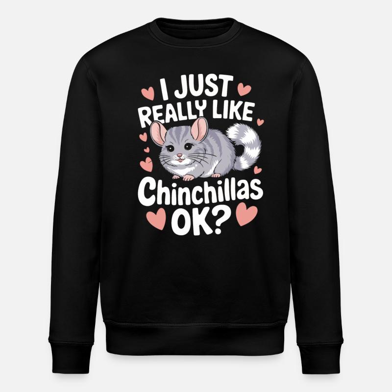 Chinchilla Souris Chinchillas - Sweat bio ROLLER Stanley/Stella Unisexe - noir