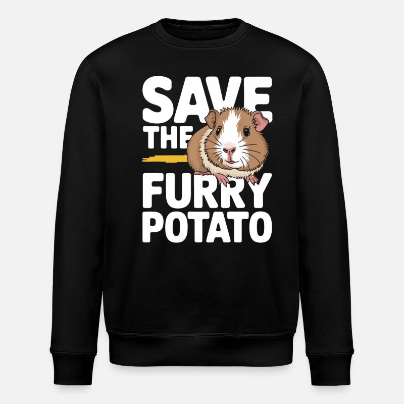 Guinea pig - Stanley/Stella ROLLER Unisex Organic Sweatshirt - black