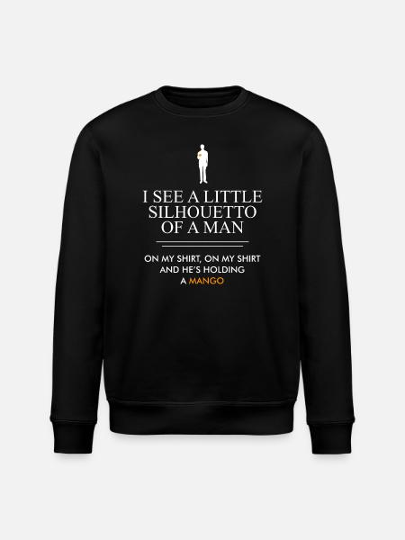 Silhouette Mango Quote - Stanley/Stella ROLLER Unisex Organic Sweatshirt - black