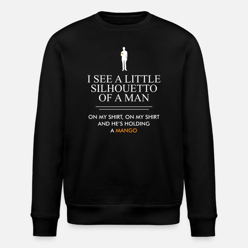 Silhouette Mango Quote - Stanley/Stella ROLLER Unisex Organic Sweatshirt - black