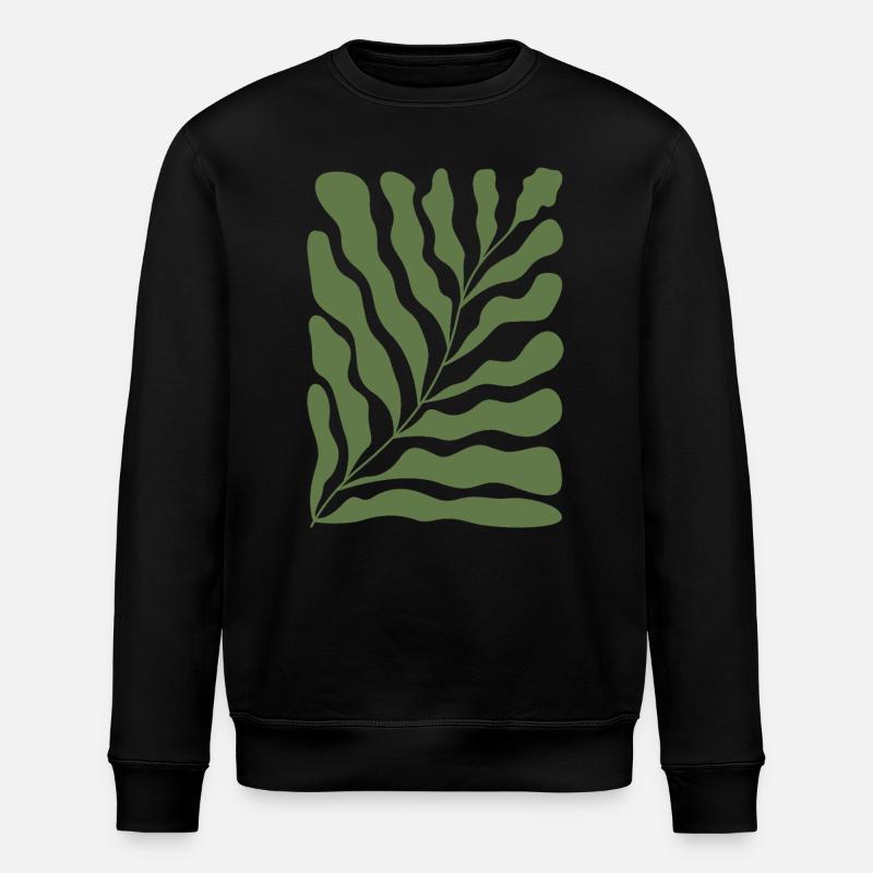 Abstrait Floral - Sweat bio ROLLER Stanley/Stella Unisexe - noir