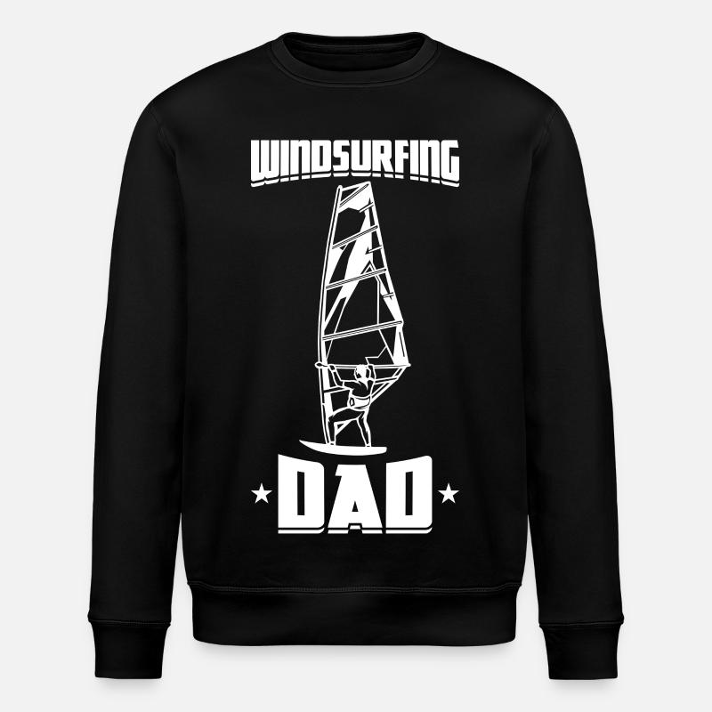 Windsurfer Papa - Stanley/Stella Unisex Bio-Sweatshirt ROLLER - Schwarz