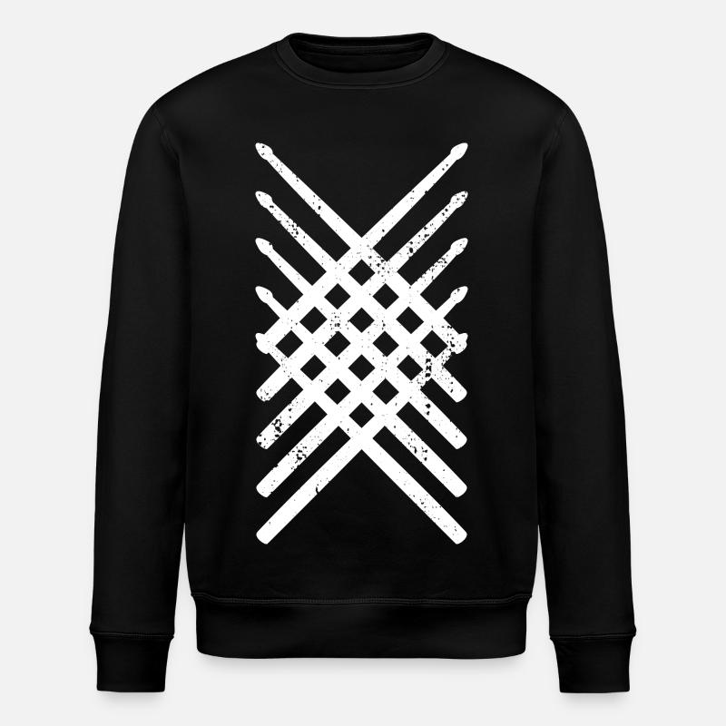 Drumsticks - Stanley/Stella ROLLER Unisex Organic Sweatshirt - black