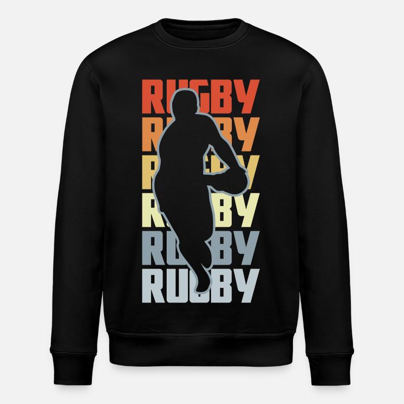 Rugby - Stanley/Stella Unisex Bio-Sweatshirt ROLLER - Schwarz