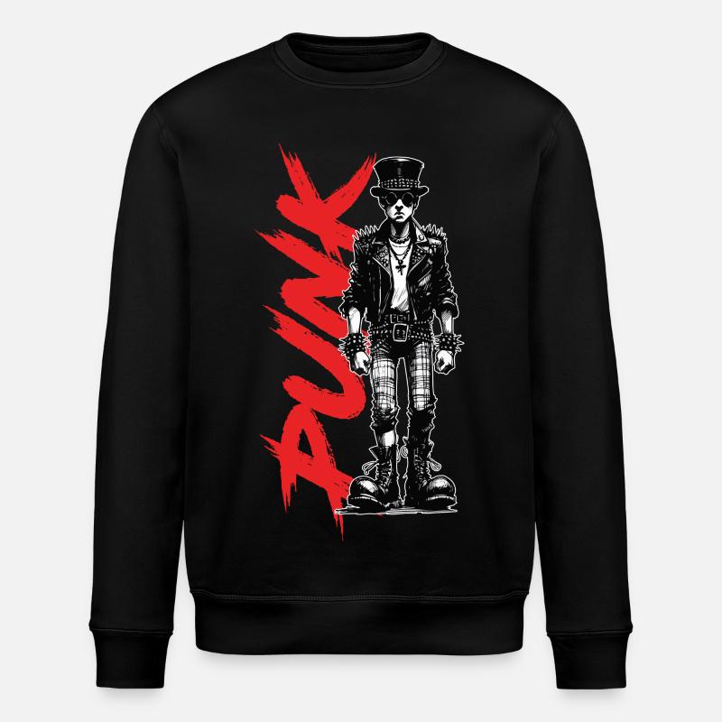 Des punks avec un chapeau - Sweat bio ROLLER Stanley/Stella Unisexe - noir