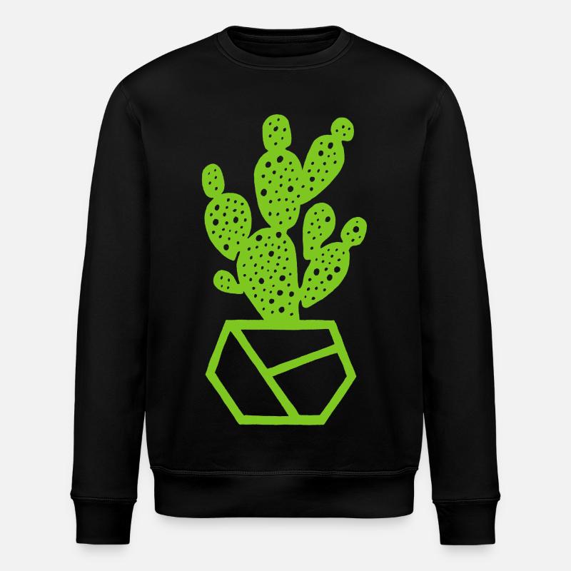 Cactus - Stanley/Stella ROLLER Unisex Organic Sweatshirt - black