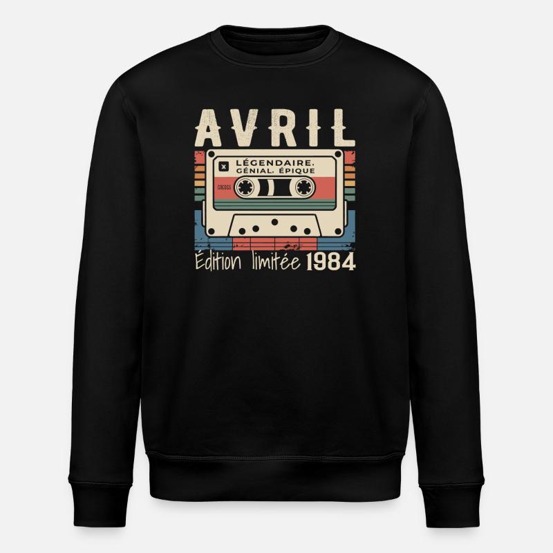 April 1984 April 1984 - Stanley/Stella Unisex Bio-Sweatshirt ROLLER - Schwarz