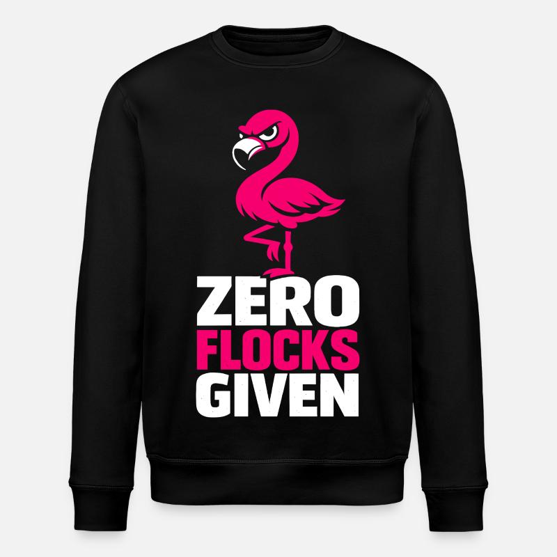 Zero Flocks Given - Stanley/Stella ROLLER Unisex Organic Sweatshirt - black