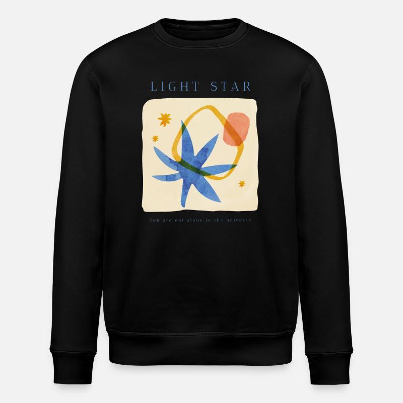 Star Quote - Stanley/Stella ROLLER Unisex Organic Sweatshirt - black