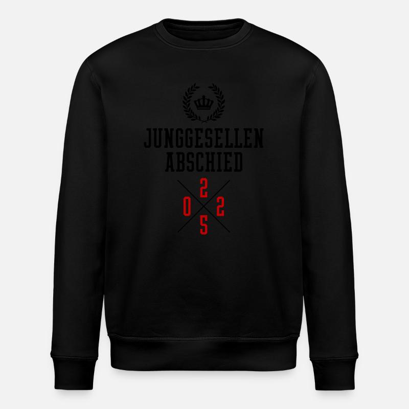 Junggesellenabschied 2025 JGA - Stanley/Stella Unisex Bio-Sweatshirt ROLLER - Schwarz