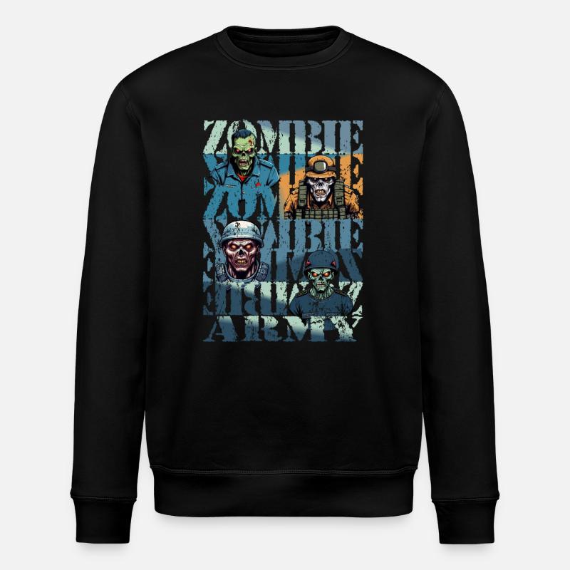 Zombie Army - Stanley/Stella ROLLER Unisex Organic Sweatshirt - black