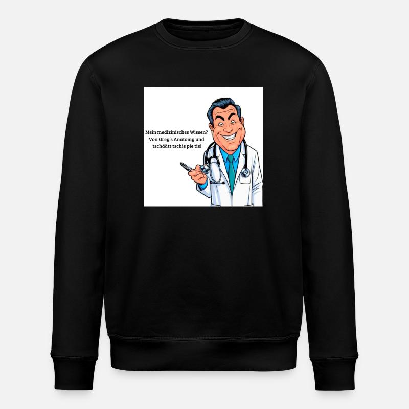Funny Doctors - Stanley/Stella ROLLER Unisex Organic Sweatshirt - black
