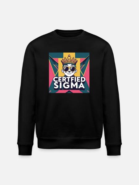Certified sigma - Stanley/Stella ROLLER Unisex Organic Sweatshirt - black