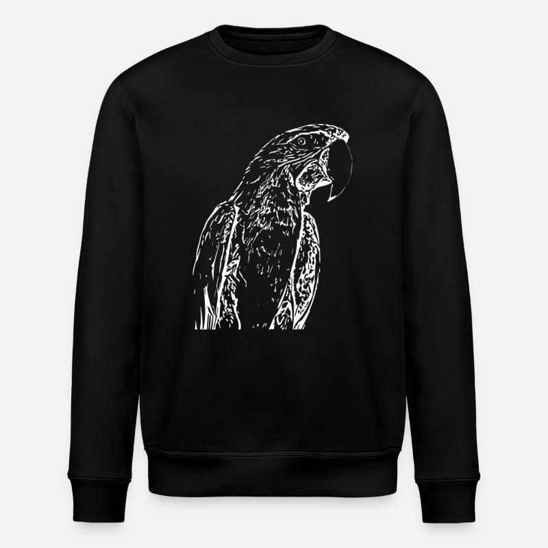 Perroquets Oiseau Blanc - Sweat bio ROLLER Stanley/Stella Unisexe - noir