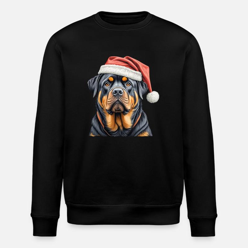 Rottweiler de Noël - Sweat bio ROLLER Stanley/Stella Unisexe - noir