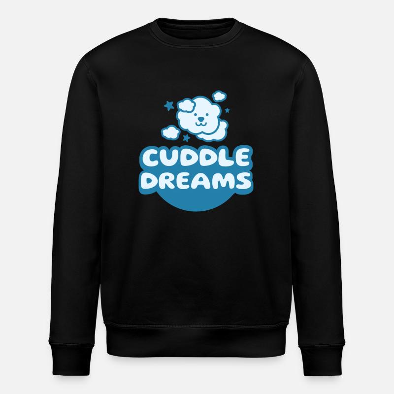 Cuddle Dreams Come True - Stanley/Stella ROLLER Unisex Organic Sweatshirt - black
