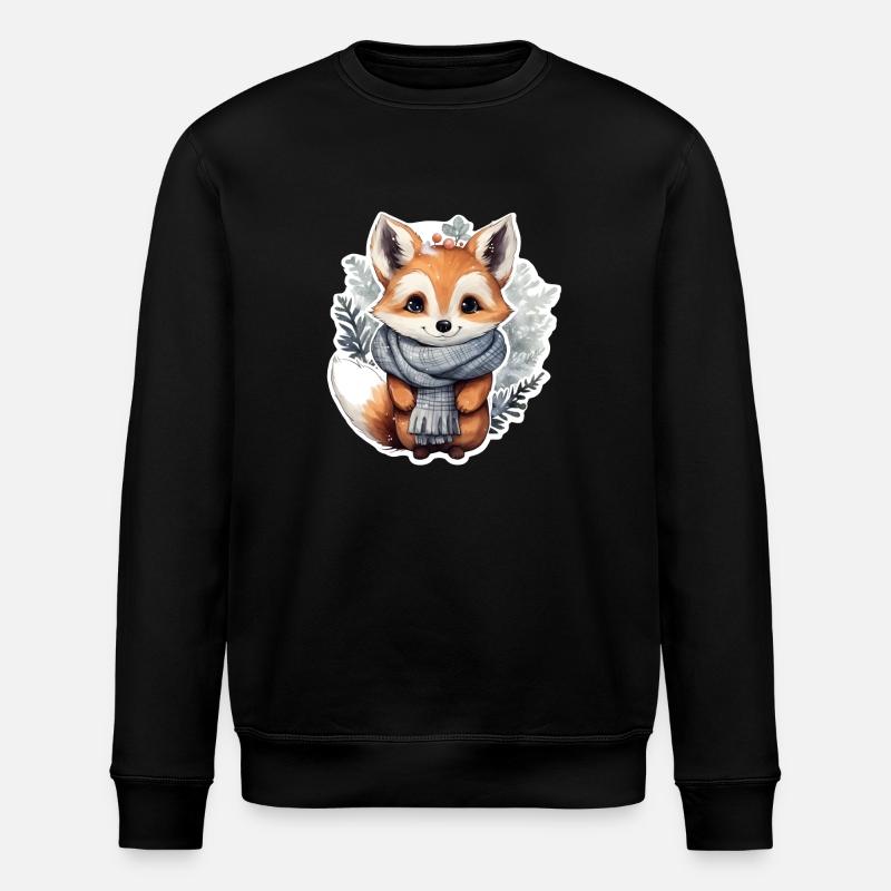 Winter Fuchs - Stanley/Stella Unisex Bio-Sweatshirt ROLLER - Schwarz