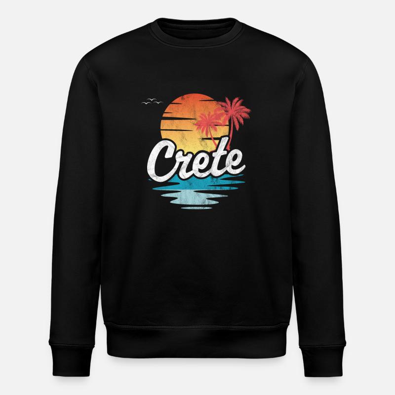 Crete - Stanley/Stella ROLLER Unisex Organic Sweatshirt - black