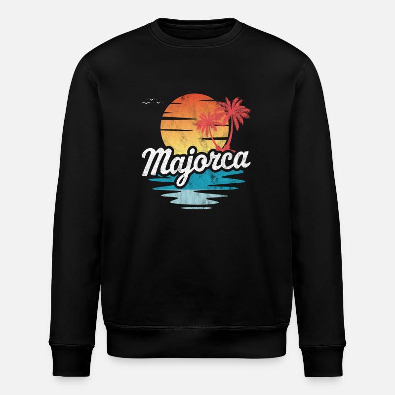 Majorca - Stanley/Stella ROLLER Unisex Organic Sweatshirt - black