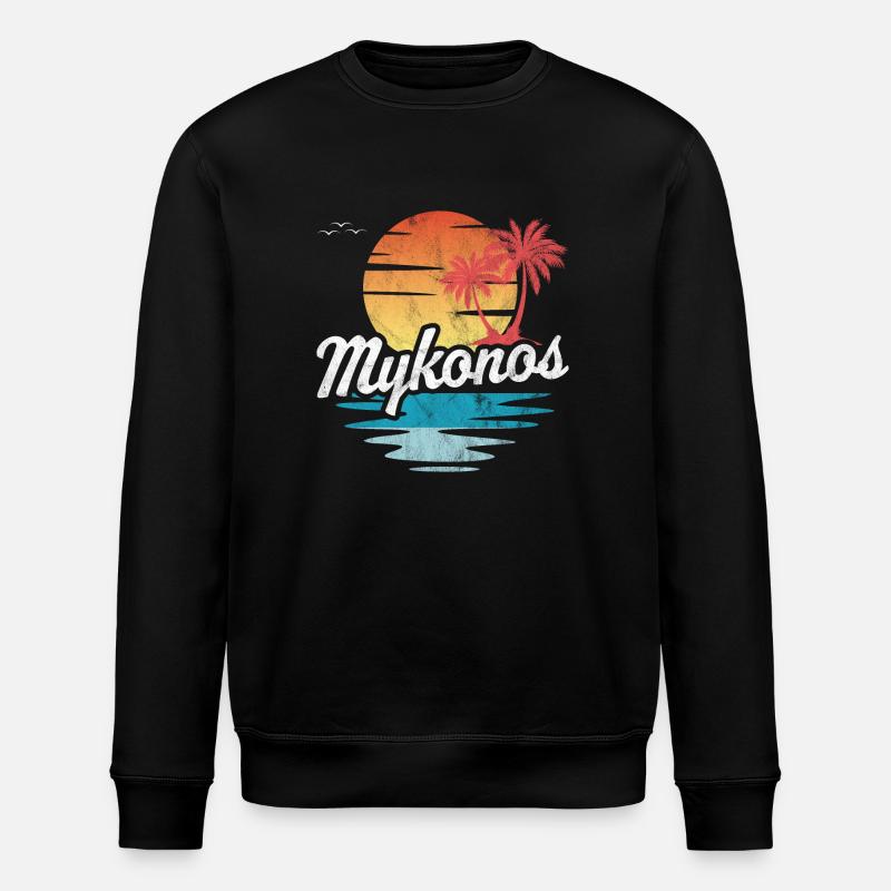 Mykonos - Stanley/Stella ROLLER Unisex Organic Sweatshirt - black