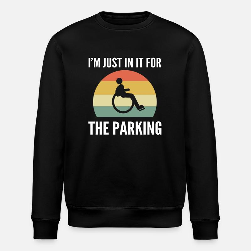 Fauteuil roulant - Sweat bio ROLLER Stanley/Stella Unisexe - noir