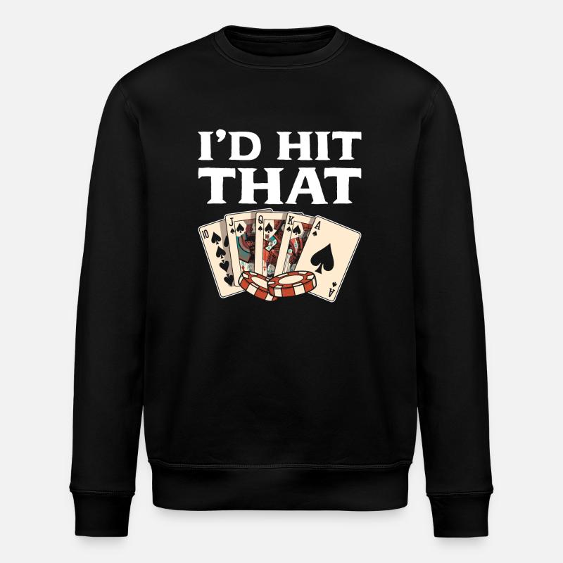 Blackjack Black Jack - Stanley/Stella Unisex Bio-Sweatshirt ROLLER - Schwarz