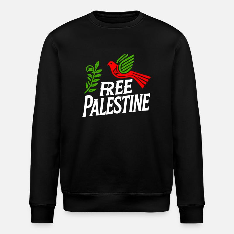 Free palestine - Stanley/Stella ROLLER Unisex Organic Sweatshirt - black