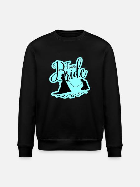 Team Bride Wedding Hen - Stanley/Stella ROLLER Unisex Organic Sweatshirt - black