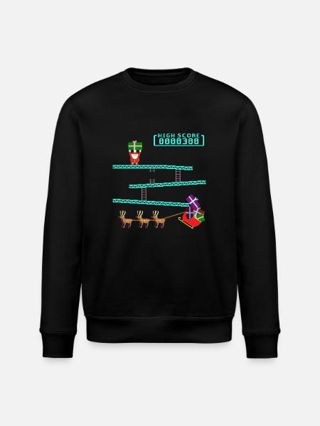 Santa Kong - Stanley/Stella Unisex Bio-Sweatshirt ROLLER - Schwarz