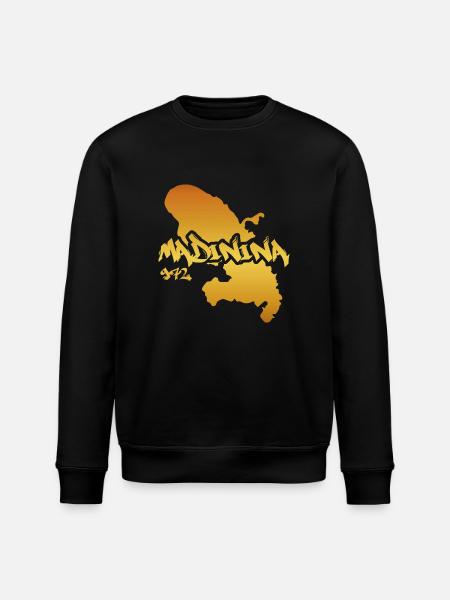 Madinina 972 gold design - Sweat bio ROLLER Stanley/Stella Unisexe - noir