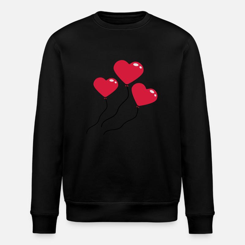 herzluftballons_3c - Sweat bio ROLLER Stanley/Stella Unisexe - noir