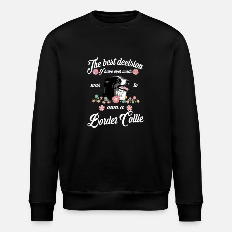 Border Collie - Sweat bio ROLLER Stanley/Stella Unisexe - noir