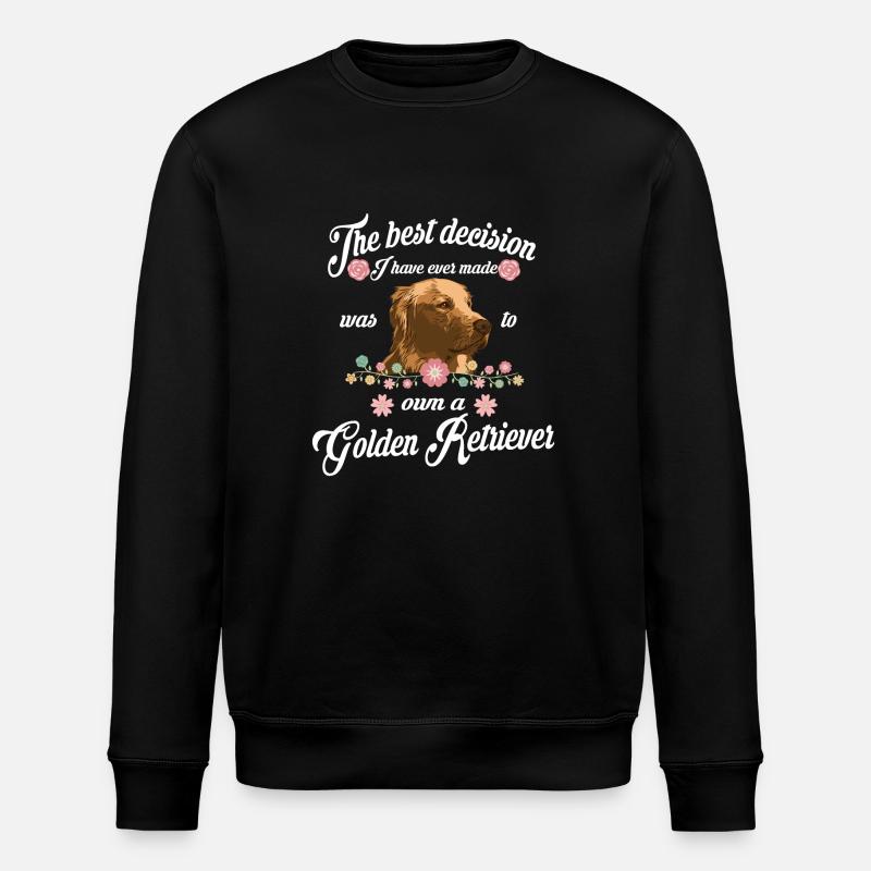 Golden retriever - Stanley/Stella ROLLER Unisex Organic Sweatshirt - black