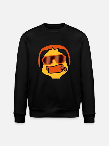 Party Duck - Sweat bio ROLLER Stanley/Stella Unisexe - noir